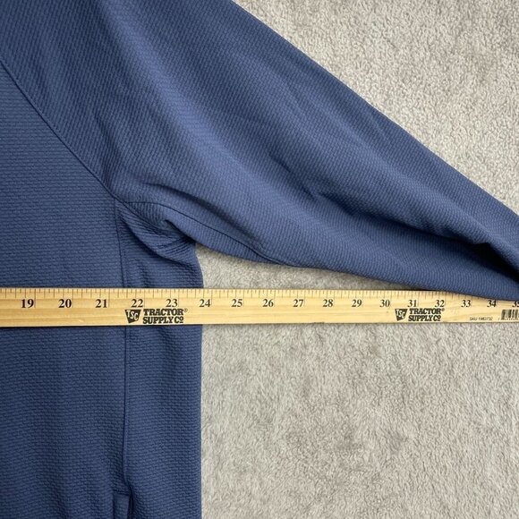 NEW Bench Men's L Blue Full-Zip Mock neck Quick Dry Sweatshirt - Picture 5 of 10